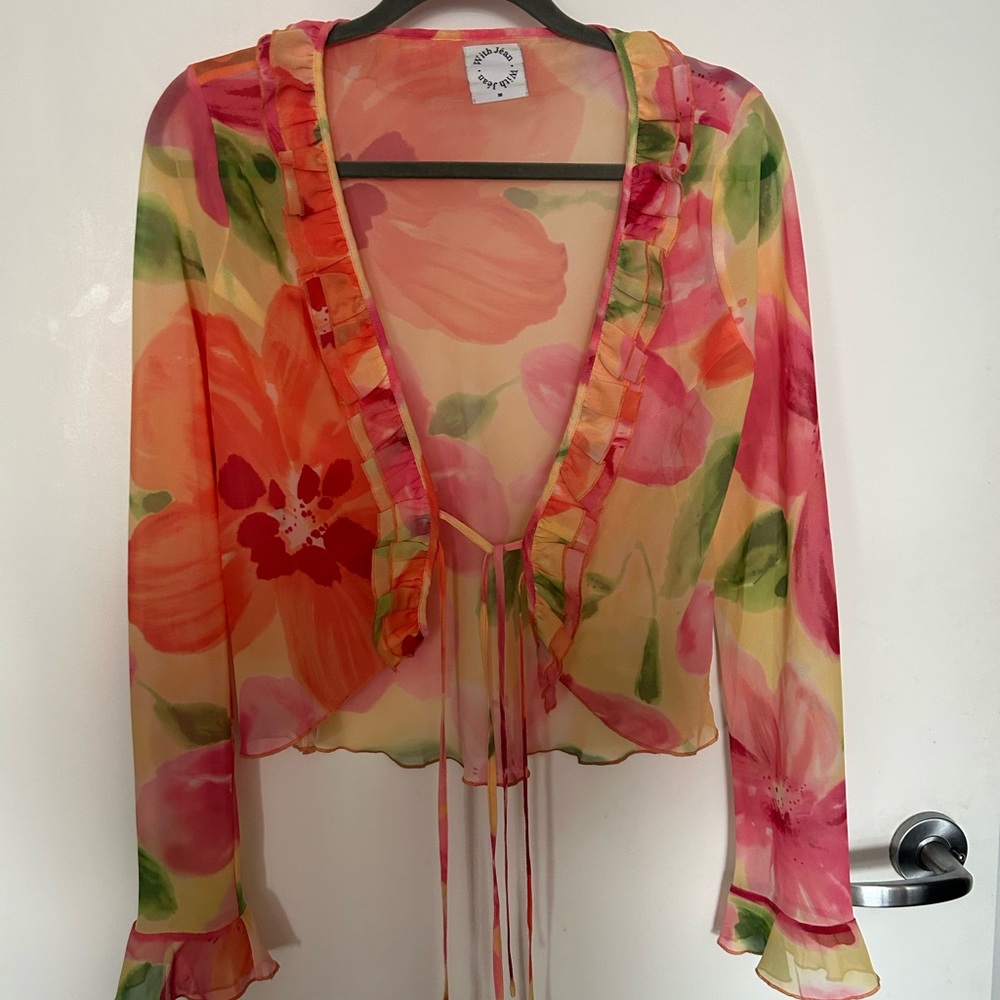 With Jèan Floral Blouse